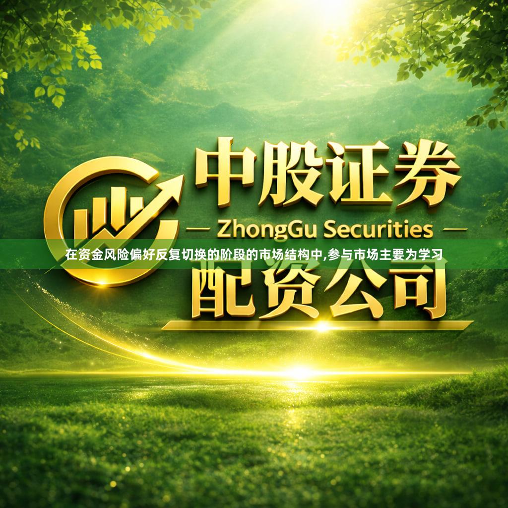 在资金风险偏好反复切换的阶段的市场结构中,参与市场主要为学习